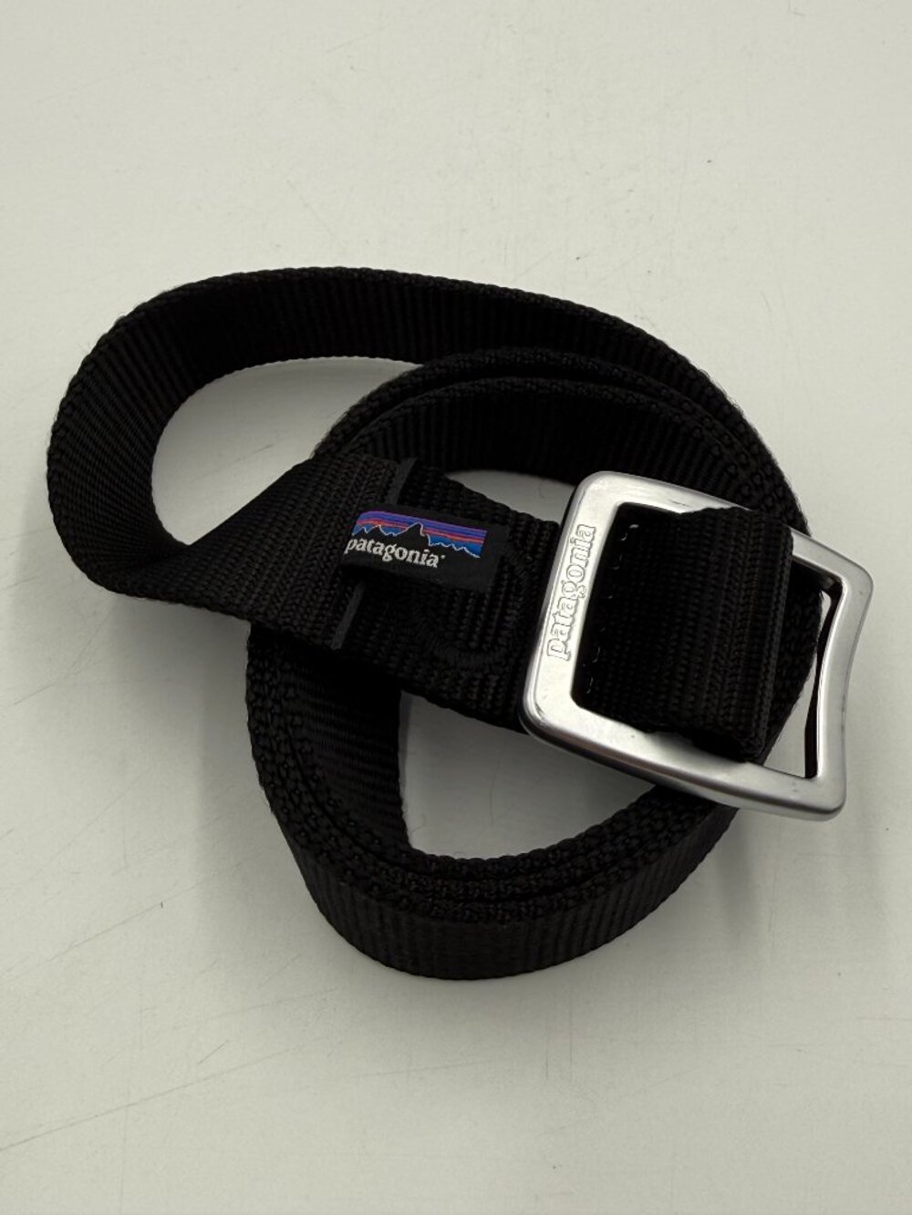 Patagonia Tech Web Belt Black Nylon Tactical Hiking Buckle Fits up to 45" Adjust